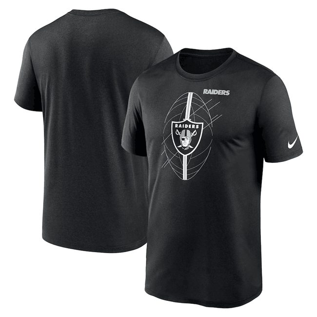 Men's Las Vegas Raiders Black Legend Icon Performance T-Shirt Men's Las Vegas Raiders Black Legend Icon Performance T-Shirt